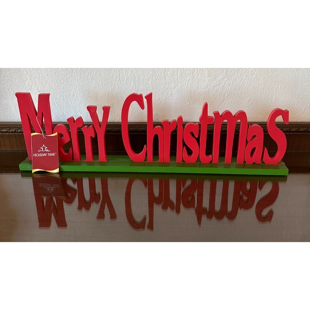 20'' Merry Christmas‎ Wood Sign Christmas Decor Holiday Time